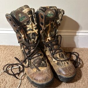 Rocky Men’s 600gram Thinsulate 11W Camo Hunting Outdoor Boots Waterproof Scent